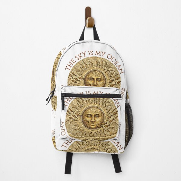 Item preview, Gold Celestial Sun and Fish – Inspirational Cosmic Design designed and sold by RShirleyFineArt.