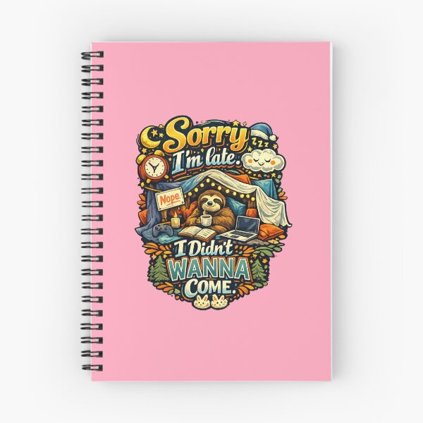 Item preview, Sorry I'm late. I didn't wanna come | Introvert Humor designed and sold by Aesthetic-Den.