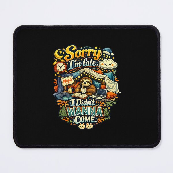 Item preview, Sorry I'm late. I didn't wanna come | Introvert Humor designed and sold by Aesthetic-Den.