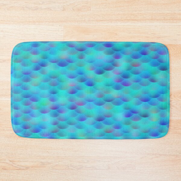 Item preview, Aqua Turquoise Mermaid Scales Ocean Pattern designed and sold by Lainey1978.