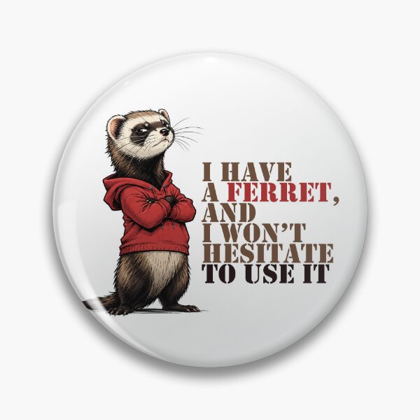 Item preview, Cute Ferret – Funny Animal Illustration for Ferret Lovers designed and sold by JacekKita.