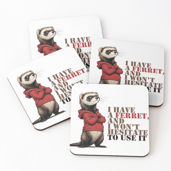 Item preview, Cute Ferret – Funny Animal Illustration for Ferret Lovers designed and sold by JacekKita.