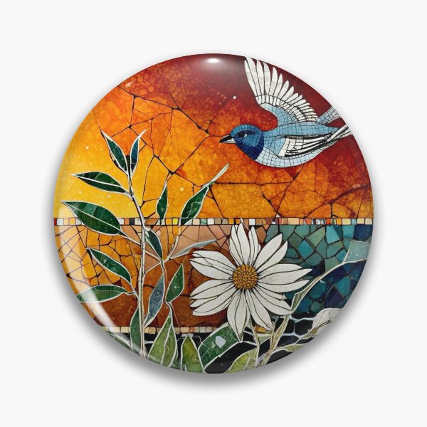 Item preview, Wall Mosaic with a Bird designed and sold by ©Janis Zroback.