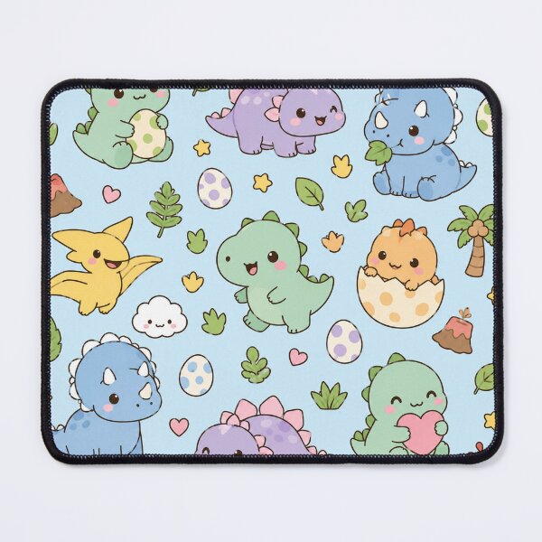Item preview, Kawaii Baby Dino Pattern designed and sold by Soft Berry Studio.