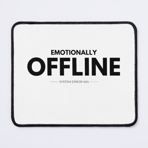 Item preview, Emotionally Offline Clean Minimal Typography Quote Design designed and sold by Uvclick.