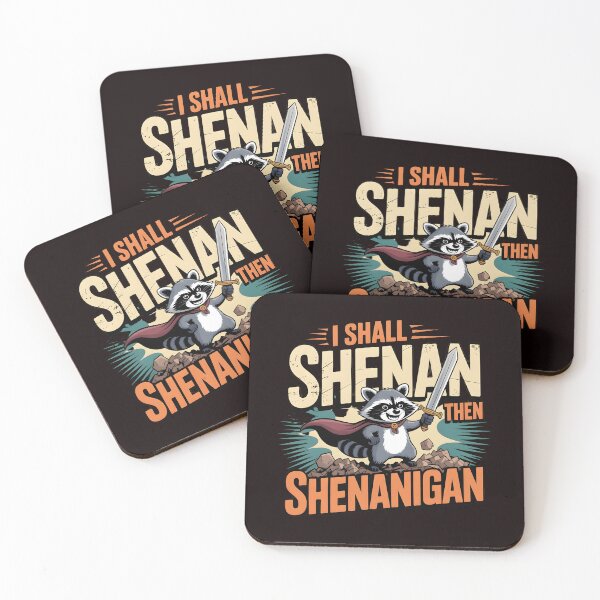 Item preview, I Shall Shenan Then Shenanigan Viral Shenanigan Meme with Cute Raccoon Humor designed and sold by Redgiant87x.