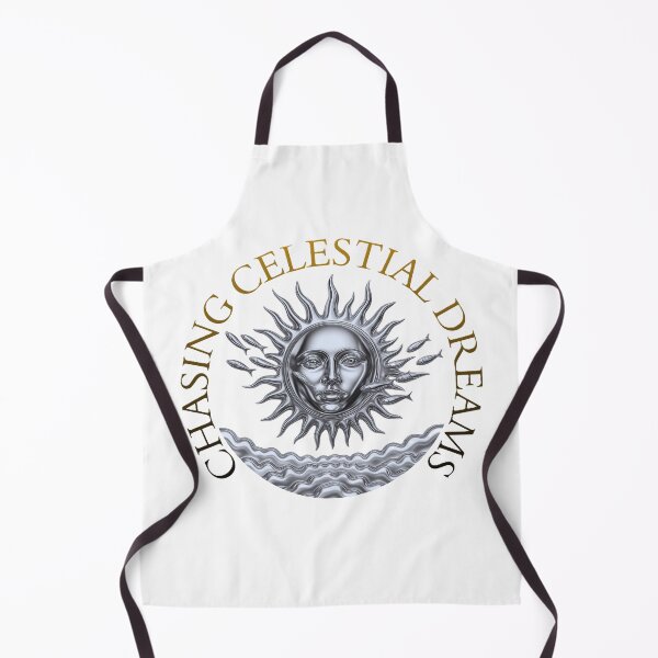 Item preview, Chasing Celestial Dreams – Metallic Sun and Moon Emblem designed and sold by RShirleyFineArt.