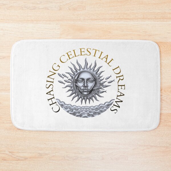 Item preview, Chasing Celestial Dreams – Metallic Sun and Moon Emblem designed and sold by RShirleyFineArt.