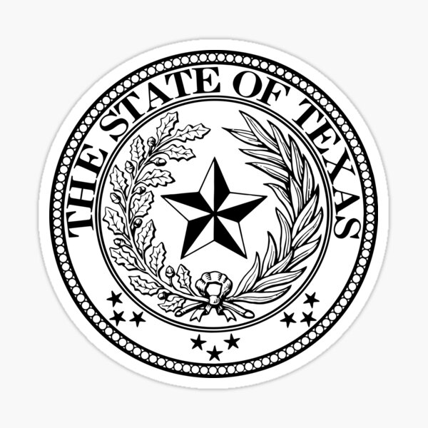 Item preview, State of Texas Official Seal - Lone star state Ghost Design designed and sold by Fragoutdesign.