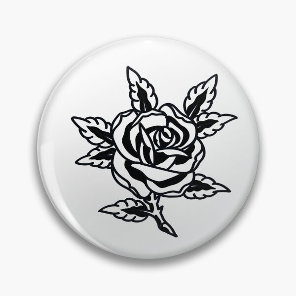 Item preview, Traditional Tattoo Rose T-Shirt designed and sold by BlueLineLAX.