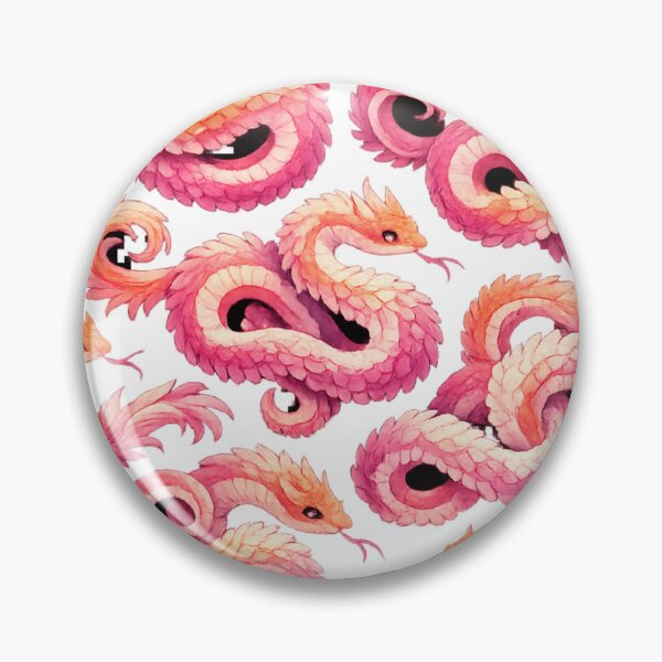 Item preview, Lesbian Pride Fantasy Snakes Pattern Art designed and sold by EchoPrint Co..