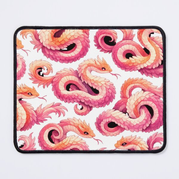 Item preview, Lesbian Pride Fantasy Snakes Pattern Art designed and sold by EchoPrint Co..