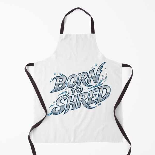 Item preview, Born to shred - ocean metal typography designed and sold by Zedoura.