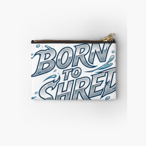 Item preview, Born to shred - ocean metal typography  designed and sold by Zedoura.