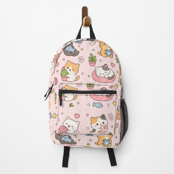 Item preview, Kawaii Cozy Cat Pattern designed and sold by Soft Berry Studio.