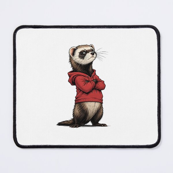Item preview, Cute Ferret – Funny Animal Illustration for Ferret Lovers designed and sold by JacekKita.