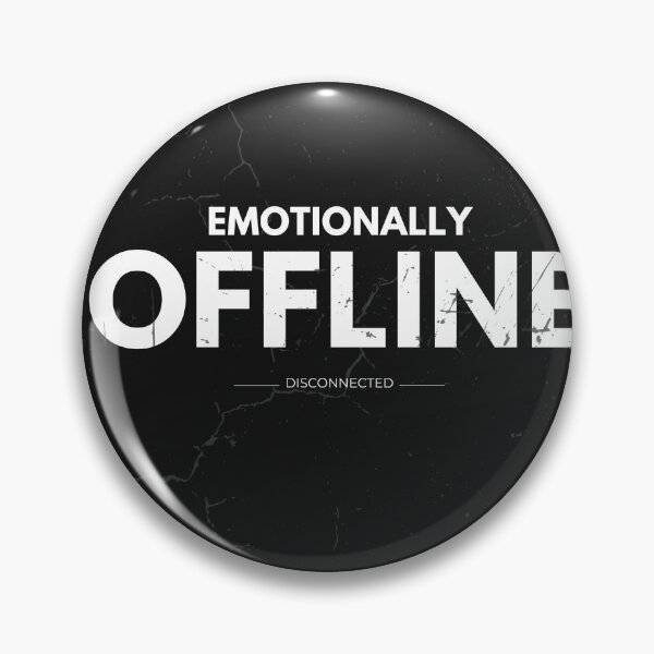 Item preview, Emotionally Offline Grunge Streetwear Distressed Typography designed and sold by Uvclick.