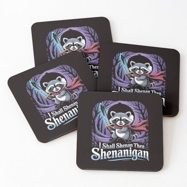 Item preview, I Shall Shenan Then Shenanigan Funny Pun Humor Design with Raccoon Meme Style designed and sold by Redgiant87x.