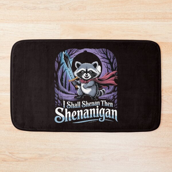Item preview, I Shall Shenan Then Shenanigan Funny Pun Humor Design with Raccoon Meme Style designed and sold by Redgiant87x.