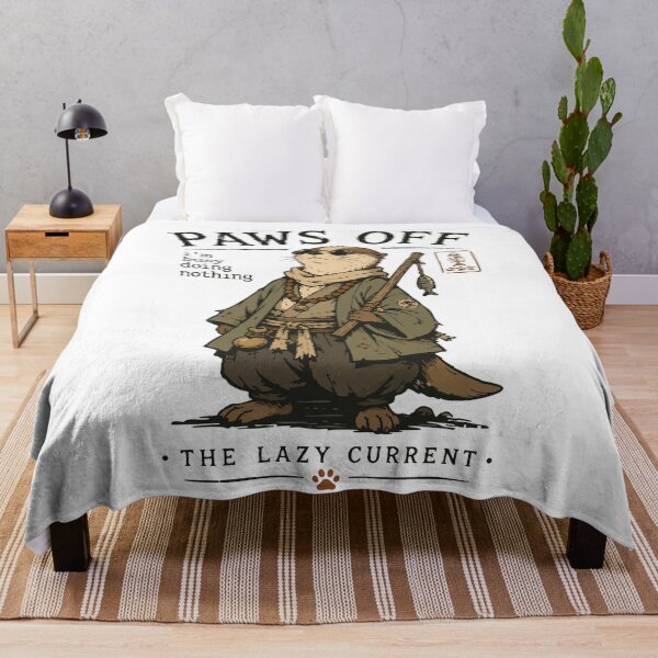 Item preview, Paws Off Funny Otter Vintage Japanese Aesthetic designed and sold by JoJoLoL.