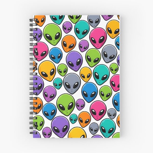 Item preview, Alien Head Pattern Mysterious UFO Extraterrestrial All Over Print Sci Fi Gift designed and sold by Drawn-Measured.