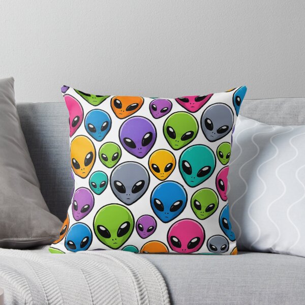 Item preview, Alien Head Pattern Mysterious UFO Extraterrestrial All Over Print Sci Fi Gift designed and sold by Drawn-Measured.