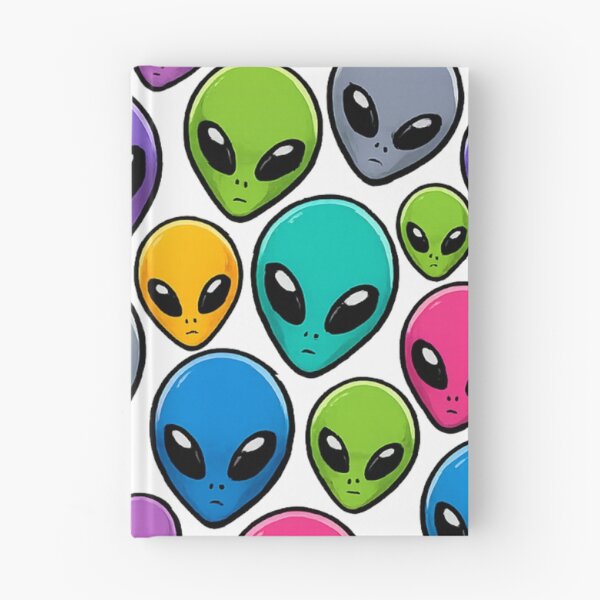 Item preview, Alien Head Pattern Mysterious UFO Extraterrestrial All Over Print Sci Fi Gift designed and sold by Drawn-Measured.