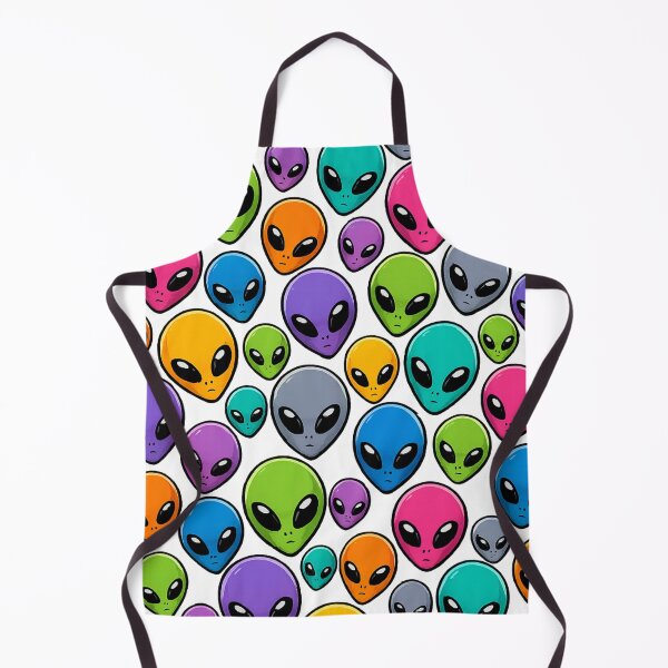 Item preview, Alien Head Pattern Mysterious UFO Extraterrestrial All Over Print Sci Fi Gift designed and sold by Drawn-Measured.