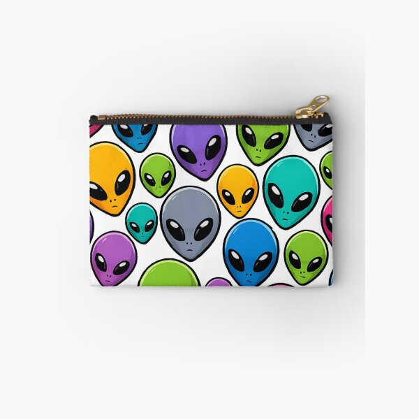 Item preview, Alien Head Pattern Mysterious UFO Extraterrestrial All Over Print Sci Fi Gift designed and sold by Drawn-Measured.