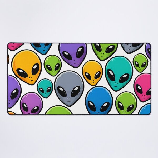 Item preview, Alien Head Pattern Mysterious UFO Extraterrestrial All Over Print Sci Fi Gift designed and sold by Drawn-Measured.