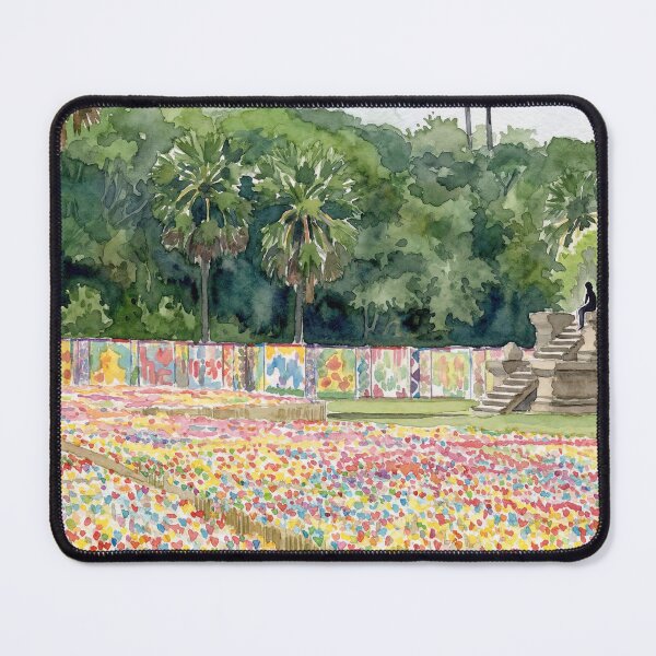 Item preview, Angkor Wat Origami Hearts Watercolour Style designed and sold by InkAndLatitude.