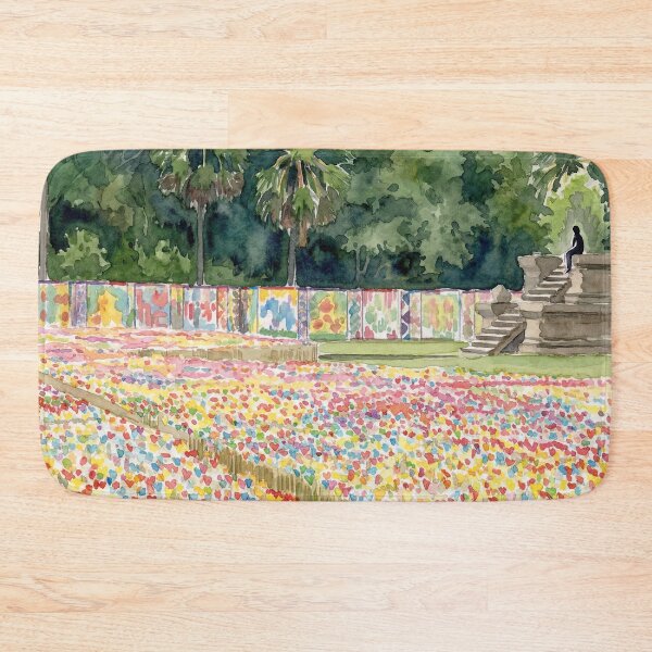 Item preview, Angkor Wat Origami Hearts Watercolour Style designed and sold by InkAndLatitude.