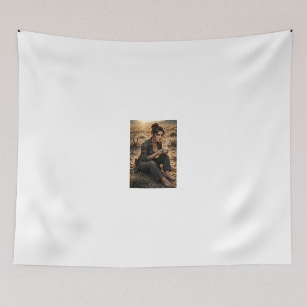 Item preview, Fortana Valentina sitting in desert at sunset designed and sold by CathryneDelamort.
