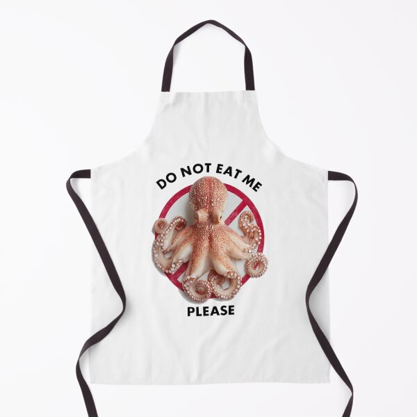 Item preview, Do Not Eat Me, Please | Cute Vegan Octopus Protest Art designed and sold by Ignorant-Artist.