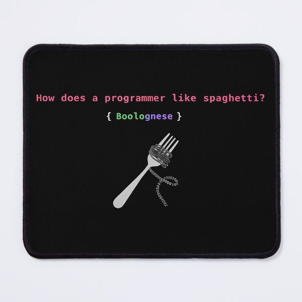 Item preview, How Does a Programmer Like Their Spaghetti? Boolognese — Coding Humor Gift designed and sold by safetysignprod.