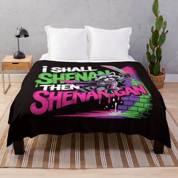 Item preview, I Shall Shenan Then Shenanigan Cute and Funny Raccoon Meme Pun Humor Graphic designed and sold by Redgiant87x.