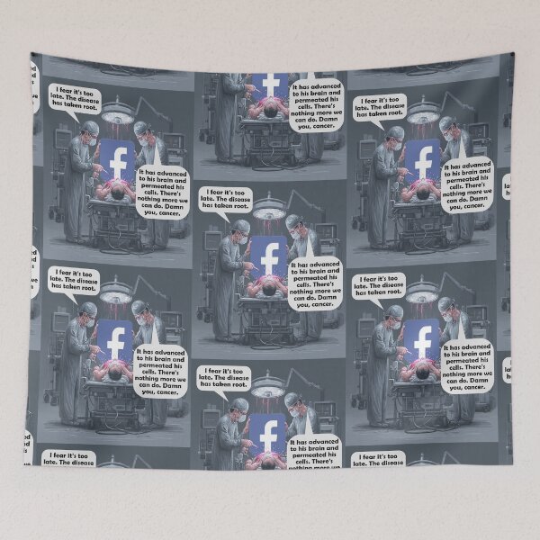 Item preview, Social Media Cancer Surgery | Dark Anti-Influencer Satire Art designed and sold by Ignorant-Artist.