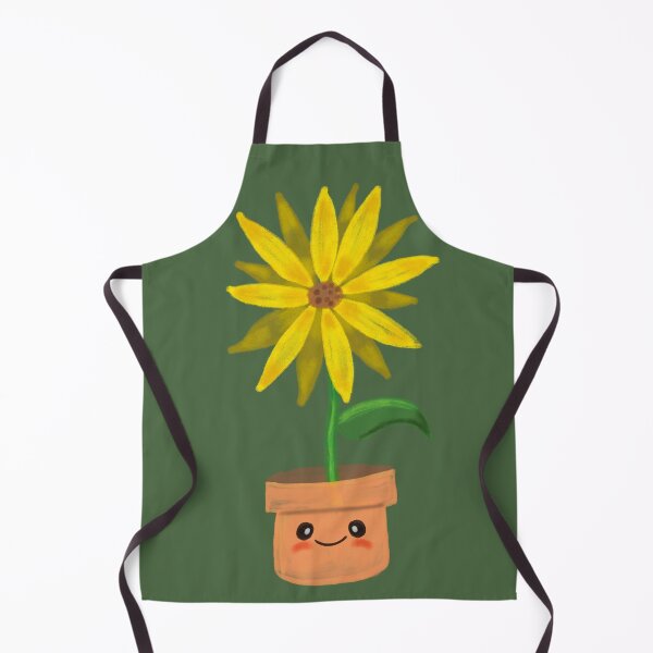 Item preview, Cheerful Sunflower - Kawaii Sunflower in a Pot Illustration designed and sold by SoftBiteArt.