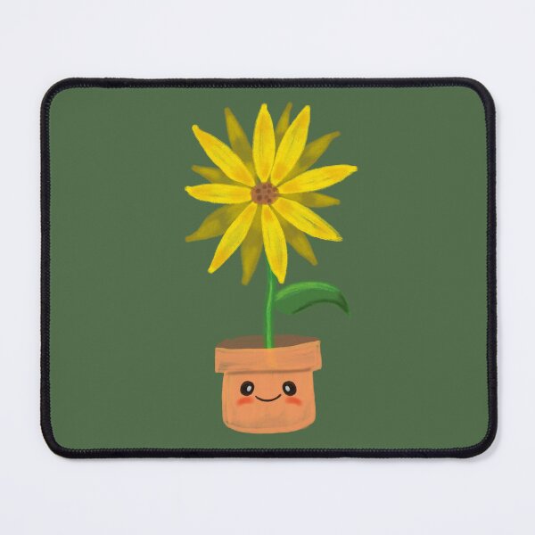 Item preview, Cheerful Sunflower - Kawaii Sunflower in a Pot Illustration designed and sold by SoftBiteArt.