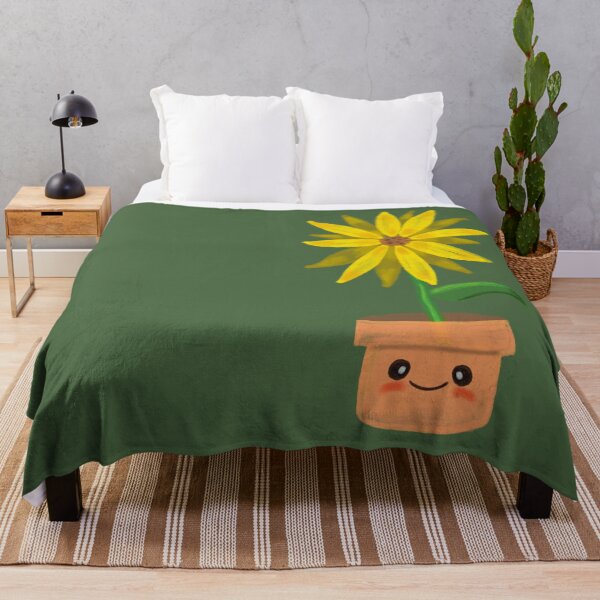 Item preview, Cheerful Sunflower - Kawaii Sunflower in a Pot Illustration designed and sold by SoftBiteArt.