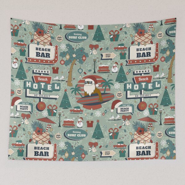 Item preview, christmas july route 25 beach tropical black african santa  designed and sold by Gossip Rag.