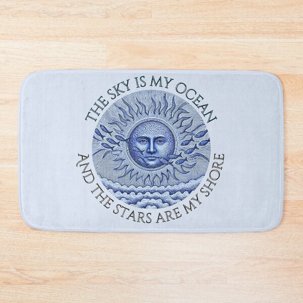 Item preview, Silver Celestial Sun and Fish With Inspirational Quote – Cosmic Design designed and sold by RShirleyFineArt.