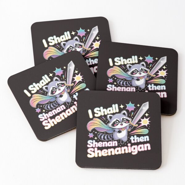 Item preview, I Shall Shenan Then Shenanigan Chaotic Cute Raccoon Meme with Pun Humor designed and sold by Redgiant87x.