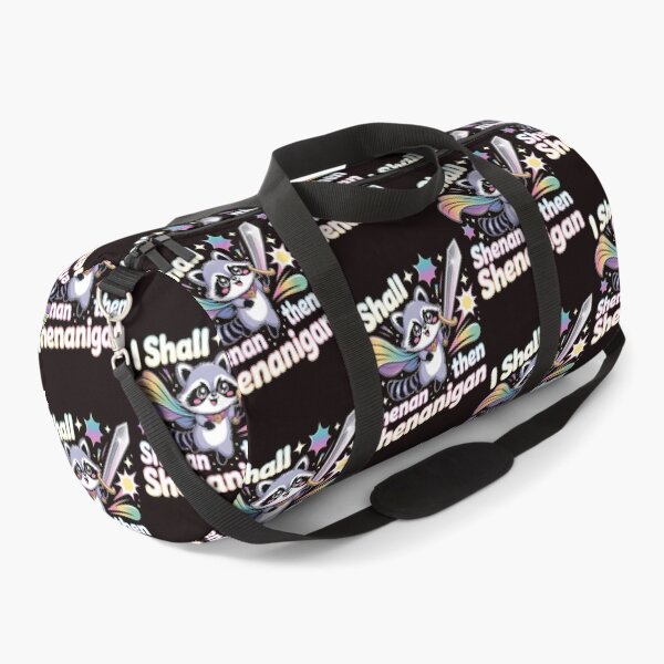 Item preview, I Shall Shenan Then Shenanigan Chaotic Cute Raccoon Meme with Pun Humor designed and sold by Redgiant87x.