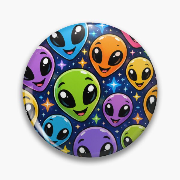 Item preview, Cute Kawaii Alien Pattern Colorful Funny Space Alien Shirt Kids Alien Gift designed and sold by Drawn-Measured.