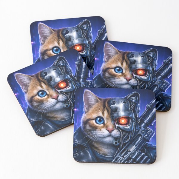 Item preview, Cybernetic Orange Tabby Cat designed and sold by TinCatOutPost.