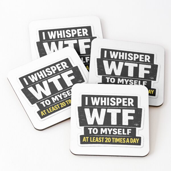 Item preview, Funny Mom Sticker – I Whisper WTF To Myself At Least 20 Times A Day designed and sold by Alexamarin.