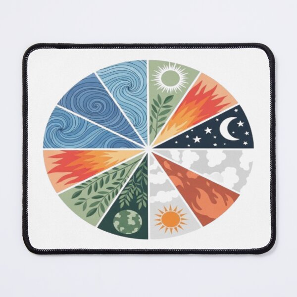 Item preview, Wheel of Nature – Elemental Harmony Design designed and sold by Cristhian Almanza.