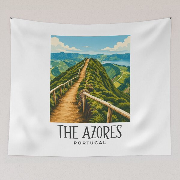 Item preview, A Travel Print of The Azores - Portugal designed and sold by StudioRedKoala.