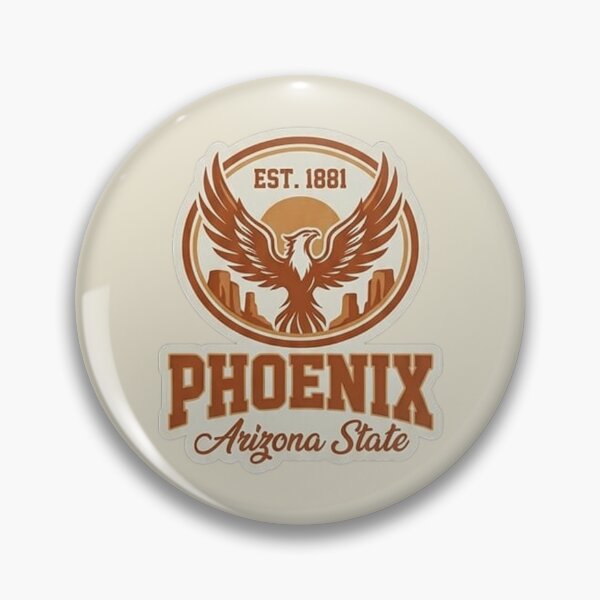 Item preview, Phoenix Arizona State - Vintage Desert Phoenix Crest designed and sold by The True American.
